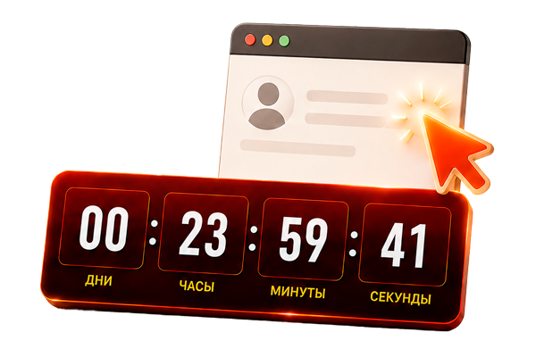 Календарь и таймер до фиксированной даты