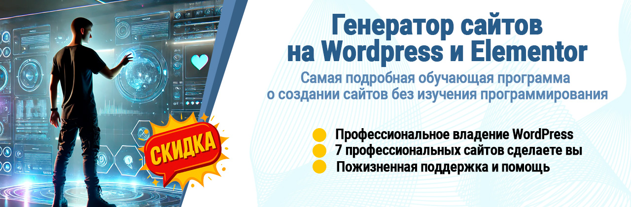Генератор сайтов на вордпресс и елементор
