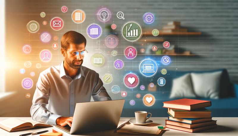 modern productive workspace