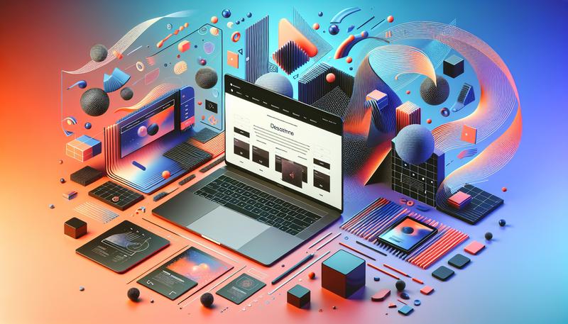 Необруталистское цифровое портфолио