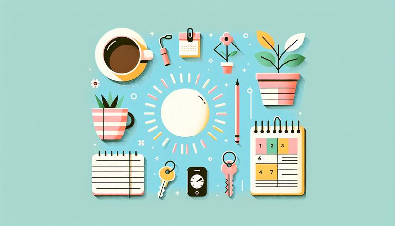 Продуктивное утро символы