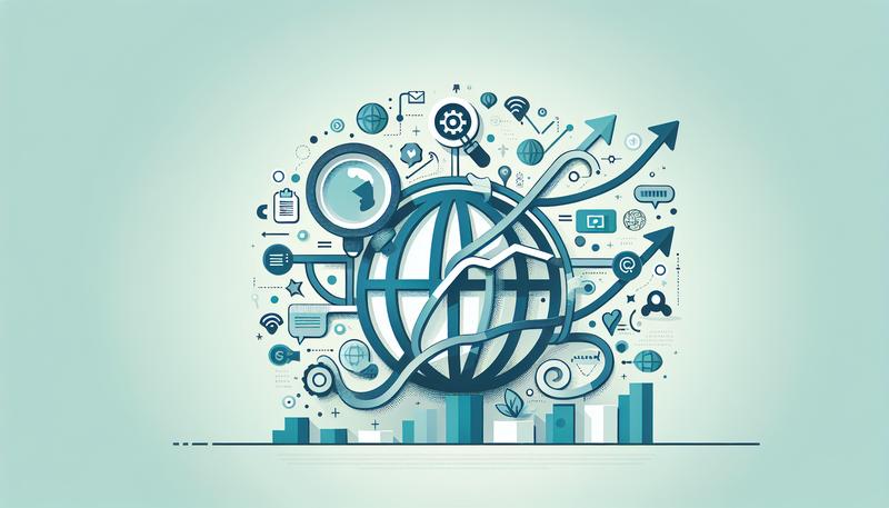 Стильная инфографика веб-трафика