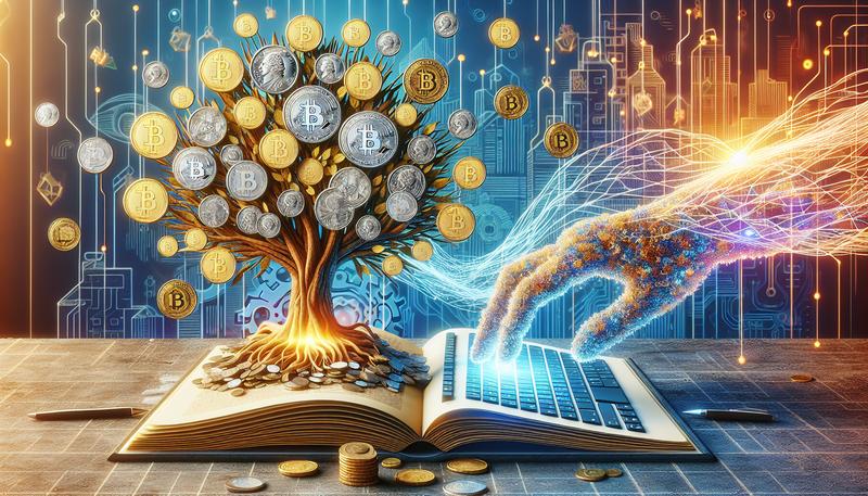 Дерево-книга монет