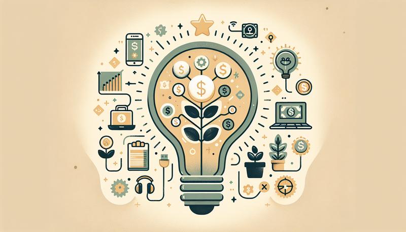 Светильник с символами заработка