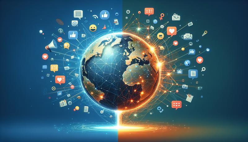 Глобус цифровых связей