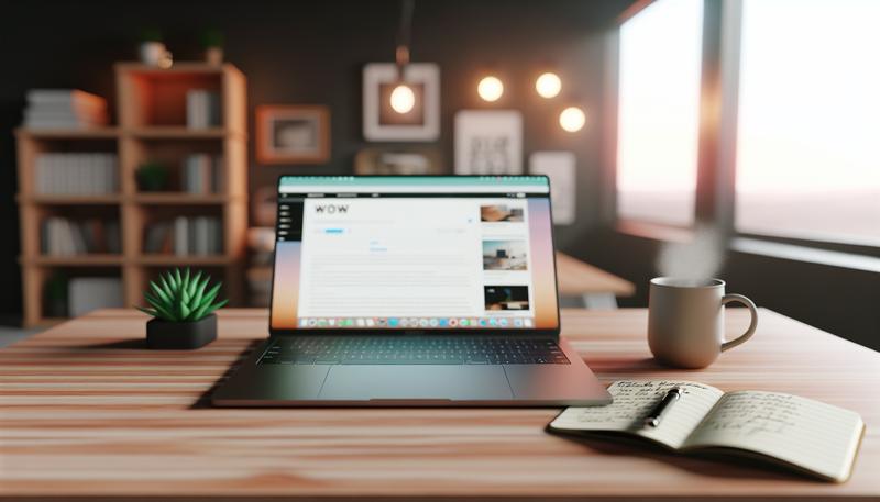 Современное рабочее пространство блогера