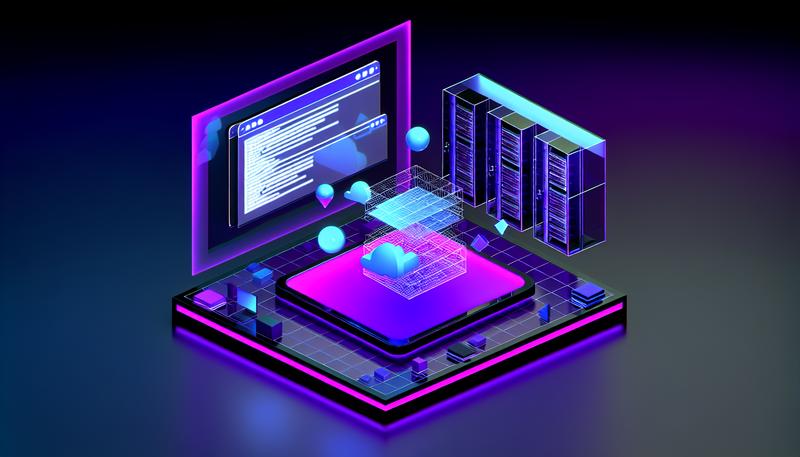 futuristic holographic workspace