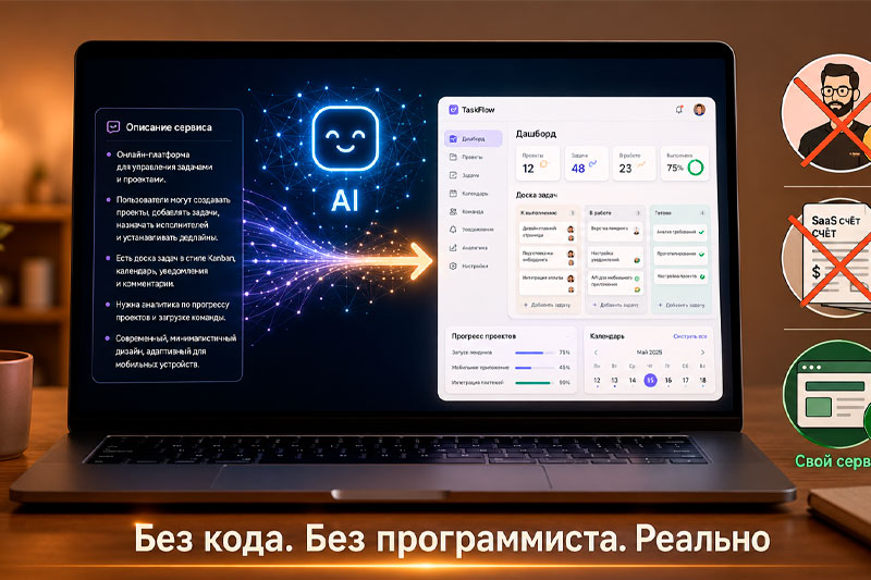создай свой онлайн-инструмент или сервис с ИИ