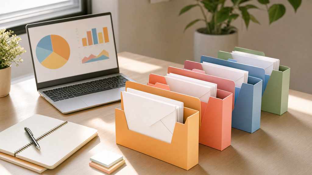 Email-рассылка: письма разложены по сегментам подписчиков