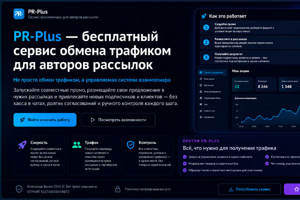 PR-Plus: сервис взаимопиара
