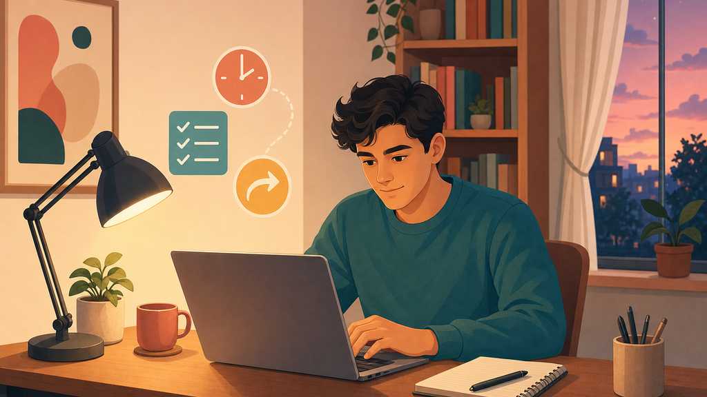 Иллюстрация к статье: Подработка в интернете по вечерам: как начать зарабатывать, не уходя с основной работы
