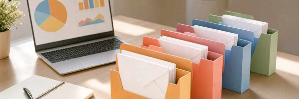Email-рассылка: письма разложены по сегментам подписчиков
