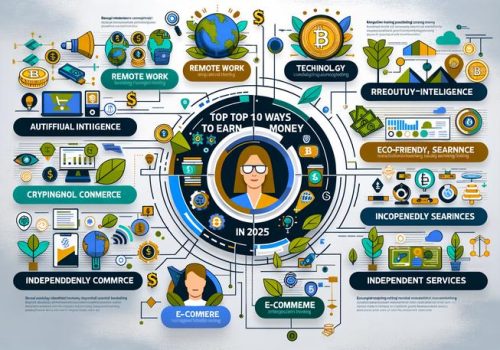 Futuristic money infographic