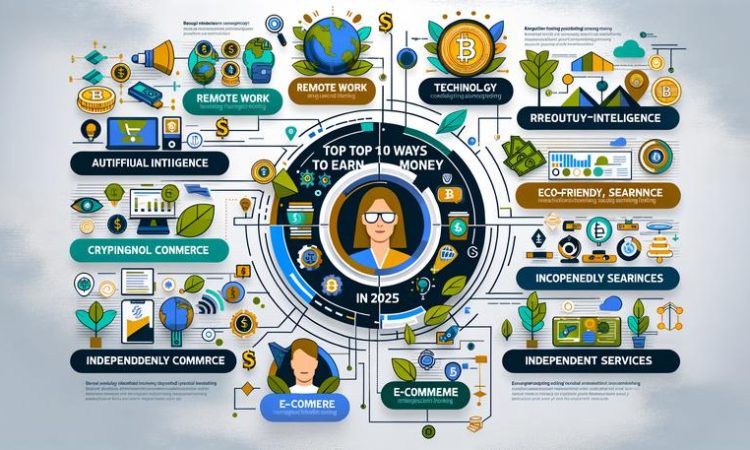 Futuristic money infographic