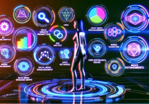 futuristic website promotion