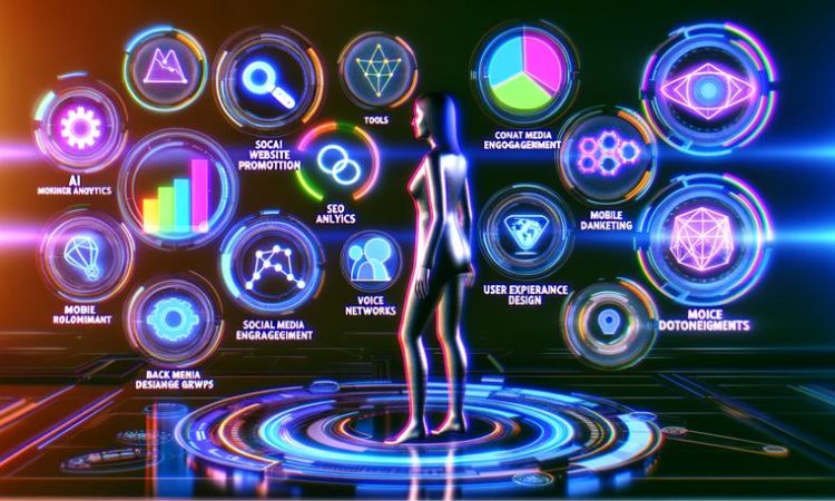 futuristic website promotion