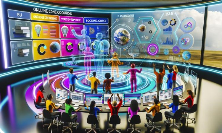 футуристический цифровой офис