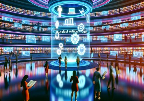 digital futuristic library