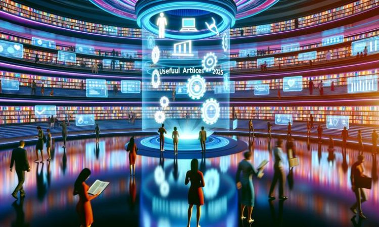 digital futuristic library