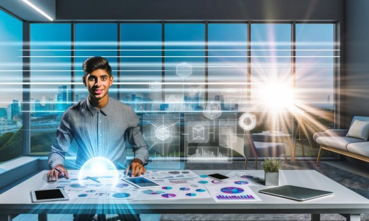 modern entrepreneur workspace