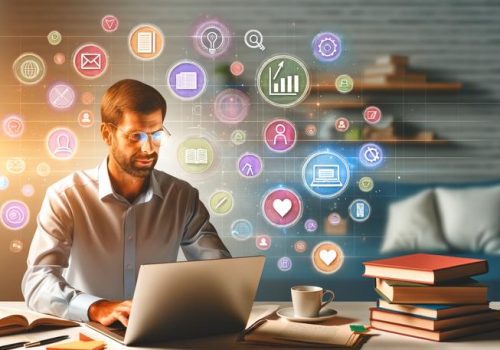 modern productive workspace