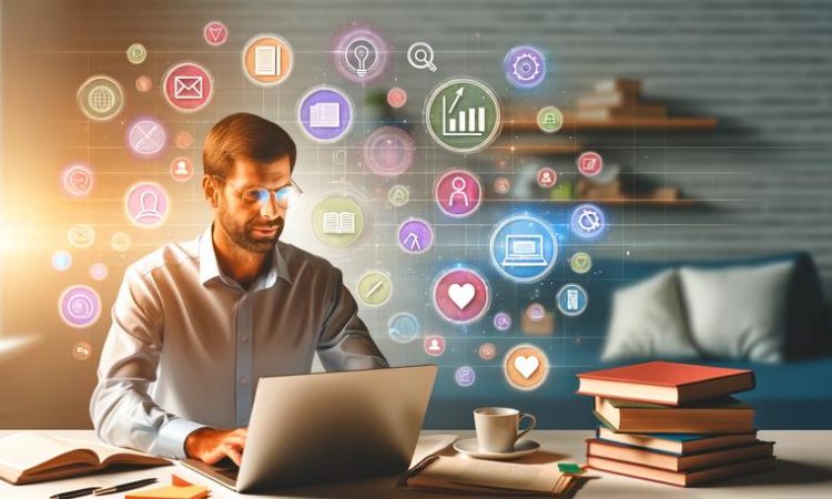 modern productive workspace