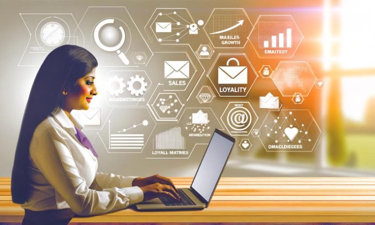 маркетолог анализирует графики