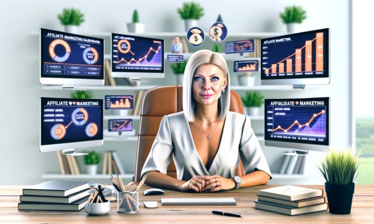 confident woman office