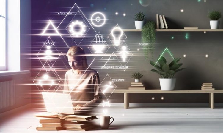 woman workspace productivity