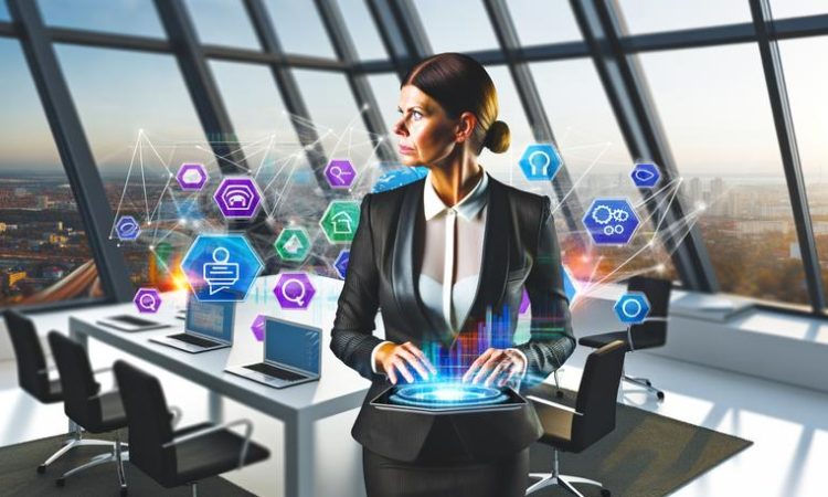 woman analyzing charts