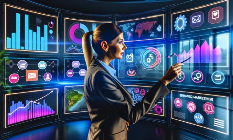 женщина анализирует маркетинг