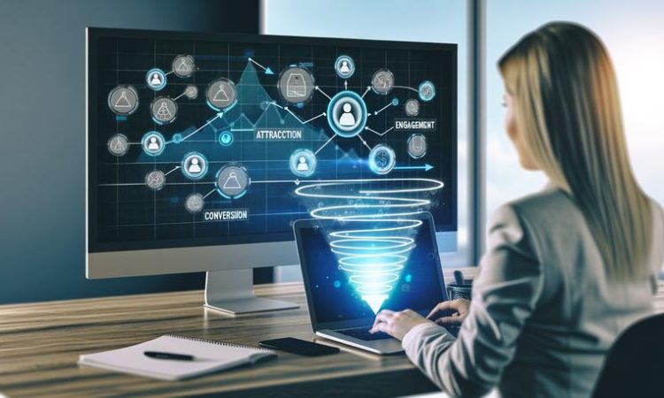 современный офис автоворонка