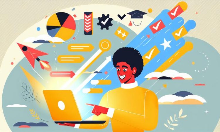 Студент с визуализацией знаний