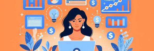 Молодой человек анализирует финансовые графики