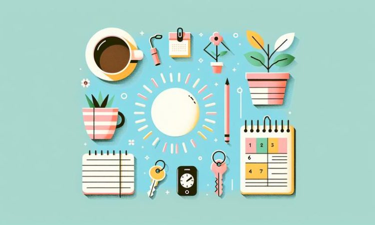 Продуктивное утро символы