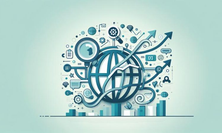 Стильная инфографика веб-трафика