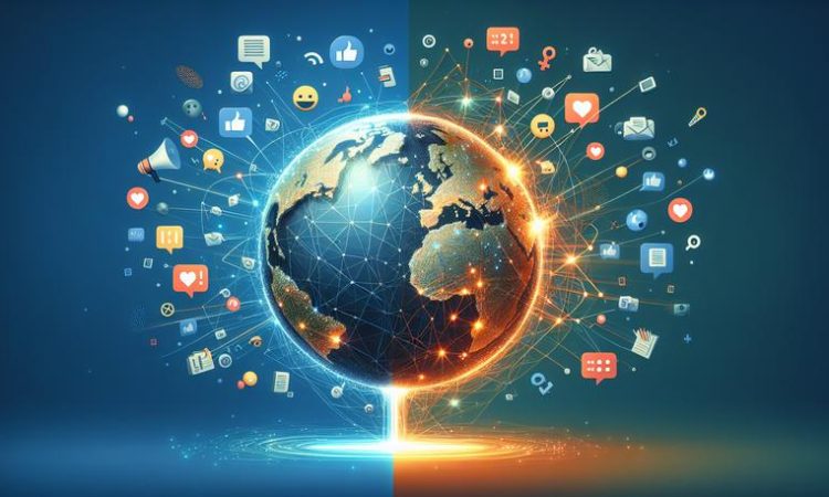 Глобус цифровых связей