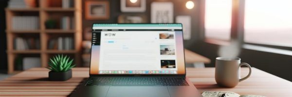 Современное рабочее пространство блогера