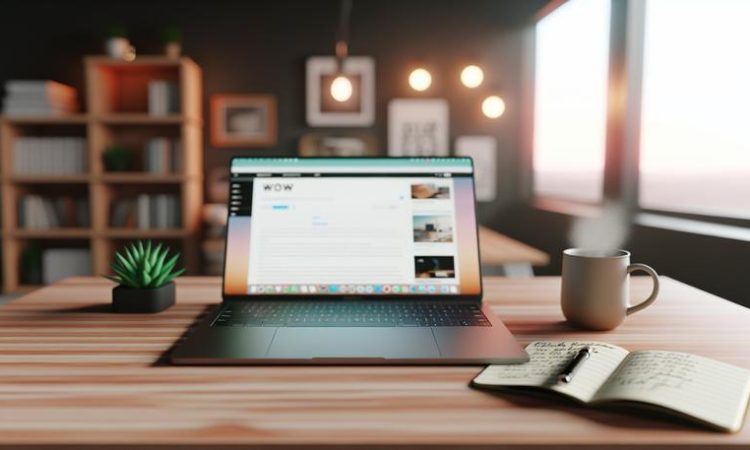 Современное рабочее пространство блогера