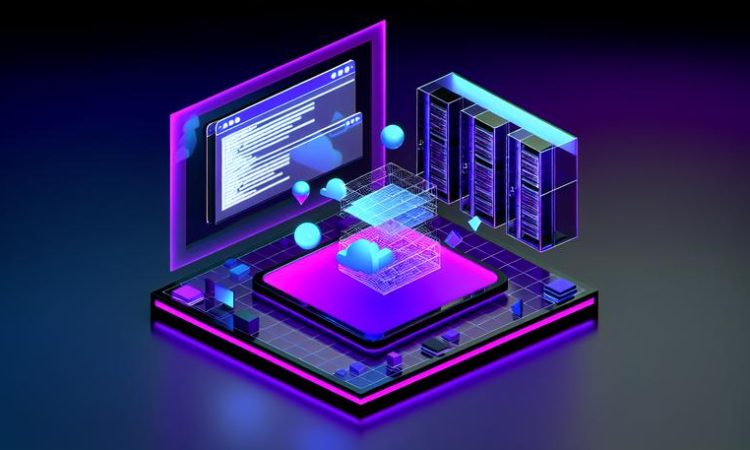 futuristic holographic workspace