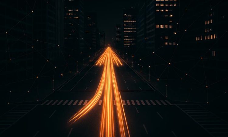 Дрон стремится вверх