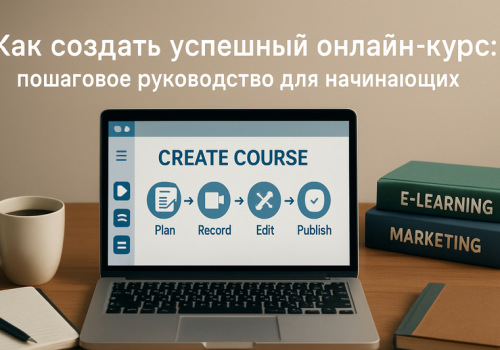 Интерфейс создания курса