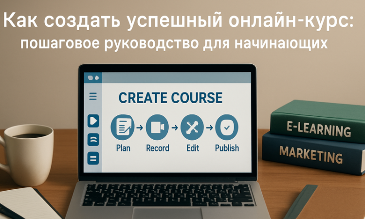 Интерфейс создания курса