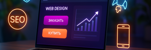 Современный ноутбук вебдизайн